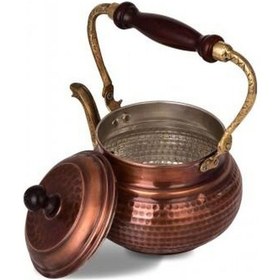 Resim Turna Bakır İtalyan Demlik El Dövme Oksit Turna1961-3 