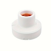 Resim 1 adet E27 Vidalı Ampul Yuvası, Beyaz, Enerji Tasarruflu LED Ampul Tabanı, Ses Kontrolü Uyumlu, Şarj Edilemez, Pil Gerektirmez, Avize ve Genel Asma Kullanımı İçin 