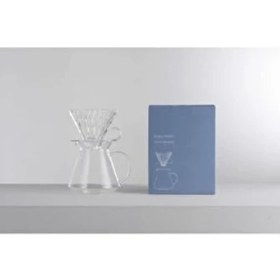 Resim Hario Simply V60 02 Kahve Demleme Kiti Cam Şeffaf Tasarım 100% Isıya Dayanıklı Beyaz 