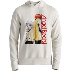 Resim Angel Beats Baskılı Ekru Çocuk Sweatshirt 