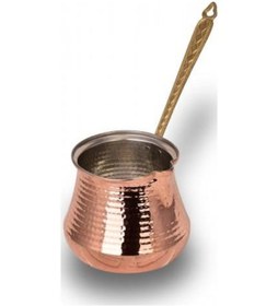 Resim Turna Bakır Sütlük Cezve 3 No Makine Dövme Kırmızı Turna1243-1 