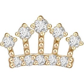 Resim 0.10 ct Taç Pırlanta Piercing 