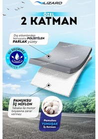 Resim ByLizard Buzlanma Önleyici Araba Brandası Cam Üstü Su Geçirmez Kar Örtüsü Ön Cam Koruyucu 