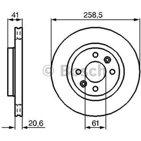 Resim Bosch Ön Fren Aynası Orta Sandero Ym. Mgn 96 Logan 04 Kng 1.5dci Clıo I-ıı91/r19 258.5×20.6×4dlxhavalıbos- 