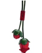 Resim El Yapımı Gerçek Dana Derisi Gül Anahtarlık Çanta Takıları - 1 Adet 