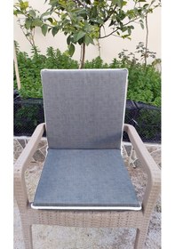 Resim 1 Adet Komutan Arkalıklı Sandalye Minderi, Extra Kalın - Haki Haki 