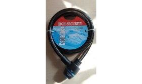 Resim KNT Zhongli Cable Lock 15X1500 mm Boyunda Dayanıklı Bisiklet ve Motor Kilidi 