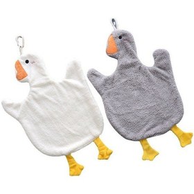 Resim Pcs Sevimli Kaz Havluları - Mutfak Ve Banyo İçin Askılı Havlular - Mutfak, Havlu Ve El Havlusu İçin Kalın Emici Havlu 