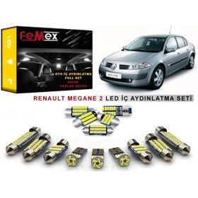 Resim FEMEX Renault Megane 2 Led Iç Aydınlatma Ampul Seti Parlak Beyaz 