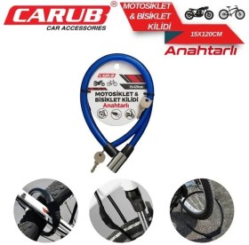 Resim Bisiklet Kilidi Anahtarlı 15X120 Mavi 