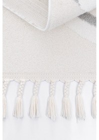 Resim Sparkle Krem Gri Seksekli Çocuk Odası Bebek Odası Halısı 133x190 Gri 