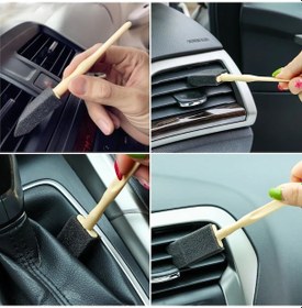 Resim Bucuks 5'li Araba Havalandırma Temizleme Fırçaları Klima Çıkışları,toz Alma&otomobil İçi Detaylı Mini Temizlik Aparatları 