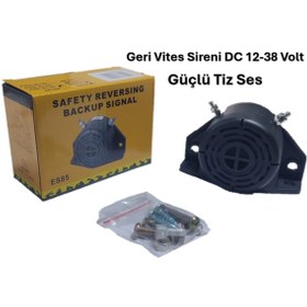 Resim reyoto Geri Vites Sireni Di-dit 102-115db Standart Ses Dc12-36 Volt 