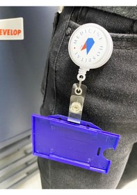 Resim Logo Baskılı Kart Yoyosu. Kimlik Kartı Yaka Kartlık Tutucu 10 Ad. 