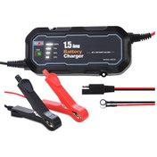 Resim Yaozixa 6v/12v Akü Şarj Cihazı 1.5a, Akıllı Tamir Ve Bakım, 100-240v Giriş, Kurşun Asit Akü İçin, Abd Tipi Şarj Aleti 