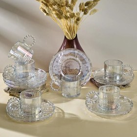 Resim Perotti Ringo Line Lüster 6 Kişilik Kahve Fincan Takımı 100 ML 