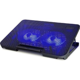 Resim ATAELEKTRONİK 2 Büyük Fan Oyuncu Gamer Gaming Laptop Notebook Soğutucu Stand Standlı Laptop Altı Fan Hd2007 