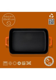 Resim Lava Fırın Tepsisi Dikdörtgen Turuncu 22 X 30 Cm Diğer 