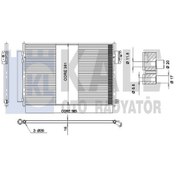 Resim KALE 347305 Klima Radyatoru Kondenser ( Fiat: Egea 1.4 15- Benzinli ) 51887906 (WP372281) 