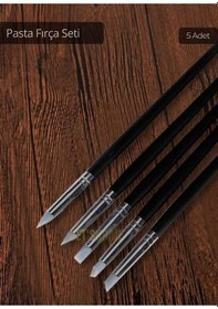 Resim 5 Li Set Pasta Fırçası Silikon Yağlı Boya Fırçası İnce Uçlu Fırça Yüz Boyası Fırçası El İşi Fırça 
