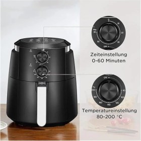 Resim AyrStore Air Fryer Yağsız Fritöz Haf-01, Siyah 
