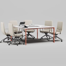Resim Evol Kare Ofis ve Büro Toplantı Masası 