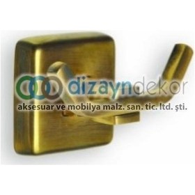 Resim Bornoz Askılığı Çiftli Antik Bronz-2988 