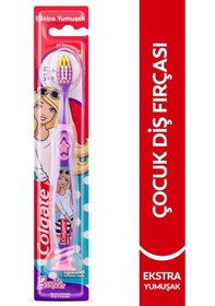 Resim Colgate Barbie 5+ Yaş Çocuk Diş Fırçası Extra Soft 