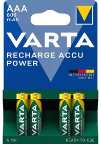 Resim Varta 56703 800 mAh AAA Şarj Edilebilir İnce Kalem Pil 4'lü 