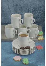 Resim Cooker Ckr3301 Porselen Çay Fincanı 6'lı Beyaz 