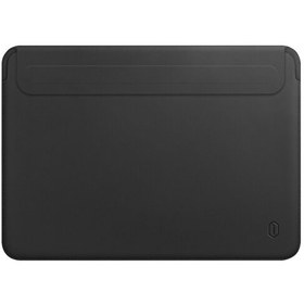 Resim Siyah Laptop Çantası Macbook Air Pro 15inc Deri El Çantası Notebook Kılıfı Wiwu 