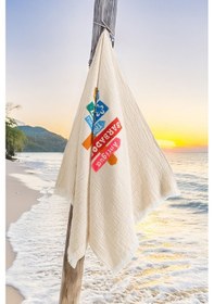 Resim Varol Organik %100 Pamuk Müslin Peştemal - Nomada Nomada/pestemal Krem 