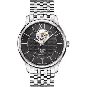 Resim Tissot T063.907.11.058.00 Tradition Powermatic 80 Open Heart Erkek Kol Saati 