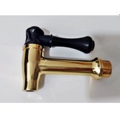 Resim Yapıtaşı Sarı Altın Semaver Çaydanlık Çay Kazanı Musluğu 1/2X20Mm 