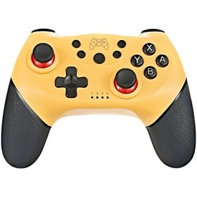 Resim Switch Pro İçin 6 Eksenli Bluetooth Joypad Gamepad Oyun Denetleyicisi Sarı 