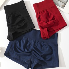 Resim Üçlü Paket Kadınlar İçin Dikişsiz Avrupa ve Amerikan Fitness Şortları, Yüksek Bel Şekillendirici Egzersiz Şortları, Sıkı Bel Yoga Şortları, Aktif Giyim Alt Giysileri,Yoga Pantolonu,Dikişsiz Tasarım,Spor Tarzı,Rahat Kesim,Sıkıştırma Şortları,Kadınlar İçin Aktif Giyim,Yoga Uygulayıcıları,Spor Salonu 