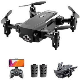 Resim Xindoker Kk8 Mini Katlanabilir Drone: 1080p Kamera, 360 Döndürme, Uzun Kullanim Süresi, İki Batarya, Siyah 