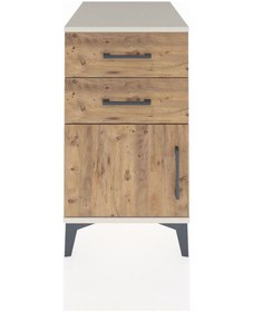 Resim Kronos Komodin Tek Raflı 2 Çekmeceli Tek Kapaklı 44x59x80 Aytaşı-çam Aytası 