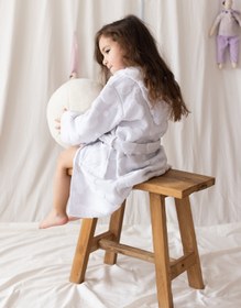 Resim My Little Bear %100 Pamuk Çocuk Bornoz Gri - Gri / 2/3 Yaş 