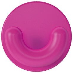 Resim Smilee Pembe Ahşap Çocuk Odası Askılık 20 x 9 cm 