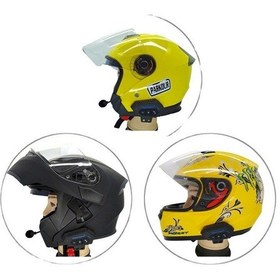 Resim Vkemall Motosiklet İnterkom Kulaklığı Bluetooth Motosiklet Kaskı Kulaklığı Bluetooth Kask Hareketi Stereo 