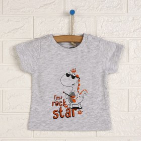 Resim HelloBaby Basic Erkek Bebek Tshirt 