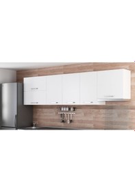 Resim Minar 285 Cm Mutfak Dolabı Beyaz 285-B4-Üst Modül Beyaz 
