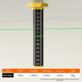 Resim Skycity Magneetik Ve Çift Kullanımlı Siyah Levha: Tavan Düzeltici, Duvar/floor Fayans Uygulama Aracı - Lazerli Ölçüm Ve Yüksek Hassasiyet 