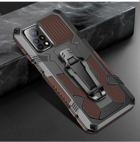 Resim Xiaomi Mi 10t 5g / 10t Pro 5g Zırh Savaşçı Darbeye Dayanıklı Pc Tpu Koruyucu Kılıf Kahve 