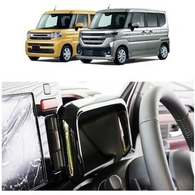 Resim 2024 Suzuki Spacia Mk04 Serisi İçin Sağdan Direksiyonlu Orta Konsol Dekoratif Çerçeve Gümüş 1 Adet 