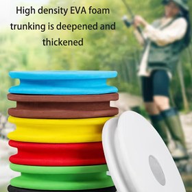 Resim 10 Adet EVA Köpük Makaralar - Balıkçılık İpi Sarma için Takımlama Depolama - Balıkçı Aksesuarları ve Kanca Düzenleyici - 70mm, 2.75 inç - Pim ile 