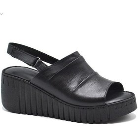 Resim Venüs 24340250y Dolgu Topuk Yumuşak Deri Kadın Sandalet 001 