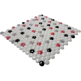 Resim MozaiKristaL Mutfak Tezgah Arası, Banyo, Havuz, Sauna, Spa, Ev, Bahçe ve İşyeri, Yaşam Alanlarının Tüm Yüzeyleri İçin 22 Mm. Yuvarlak Cam Mozaik. ( 1 Koli = 1 m2 Fiyatıdır ) 