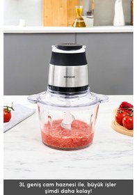Resim Karaca Megablend 3L Ultra Geniş 500W Cam Hazneli Doğrayıcı 